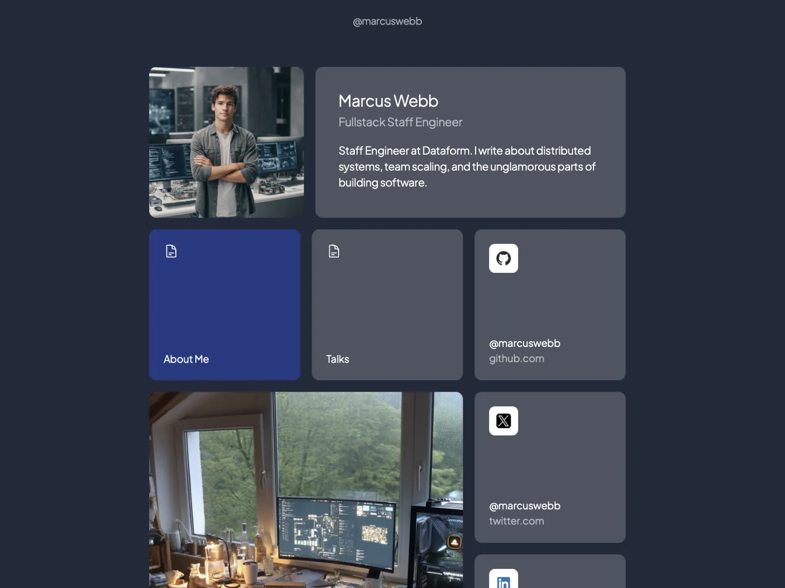 Marcus Webb's tini.bio