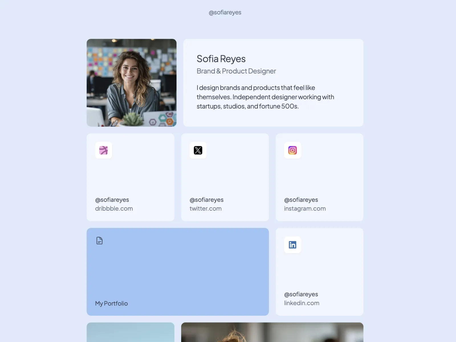 Sofia Reyes's tini.bio