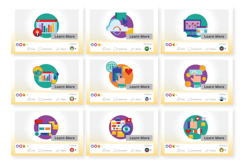 LMS Asset design - course cards