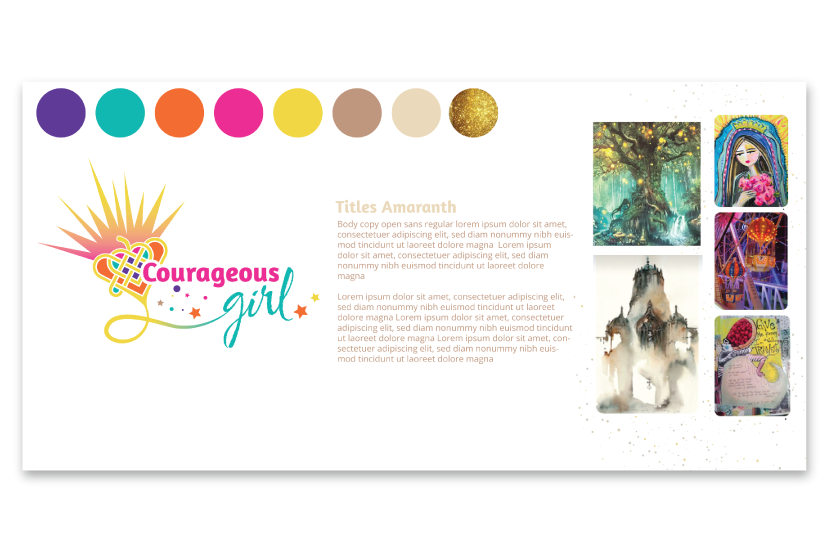Logo and mood board for client