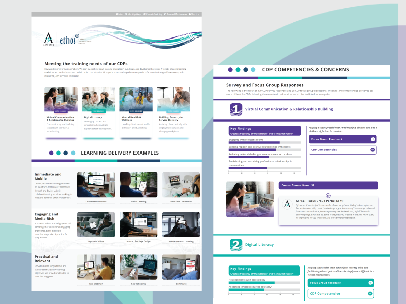 Research findings illustrative website