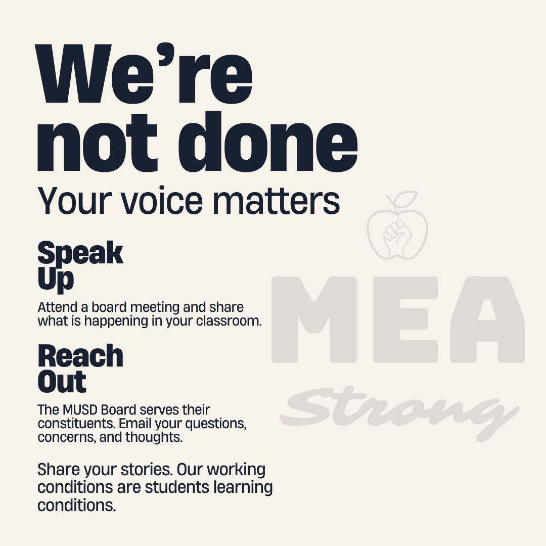 An instagram post for the Marana Education Association following the school board and override campaign, November 2024