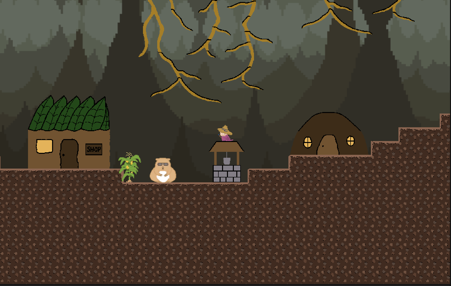 In-game hub area