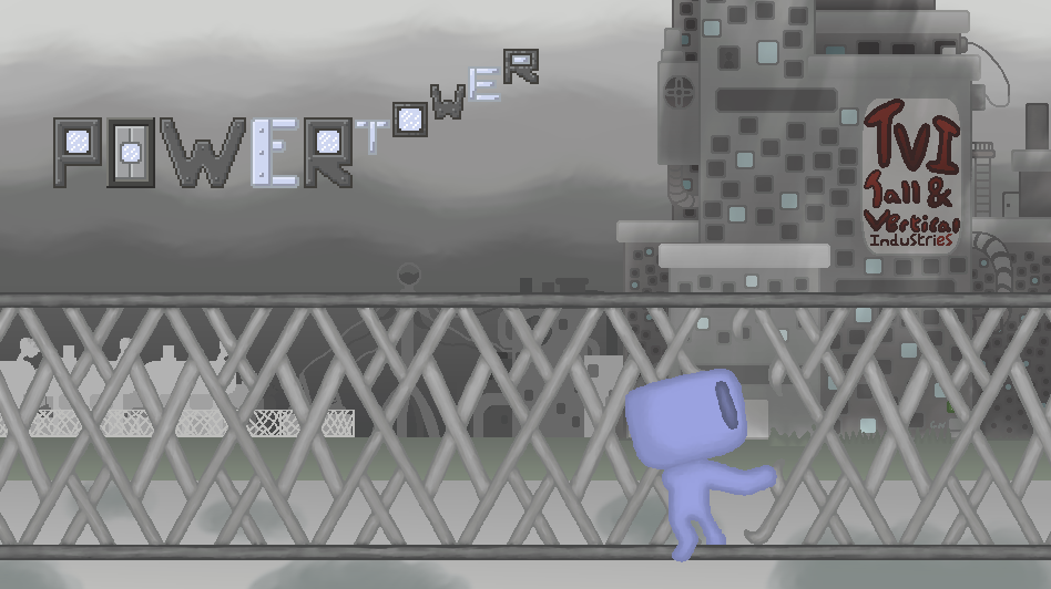 The "Power Tower" main menu without the buttons