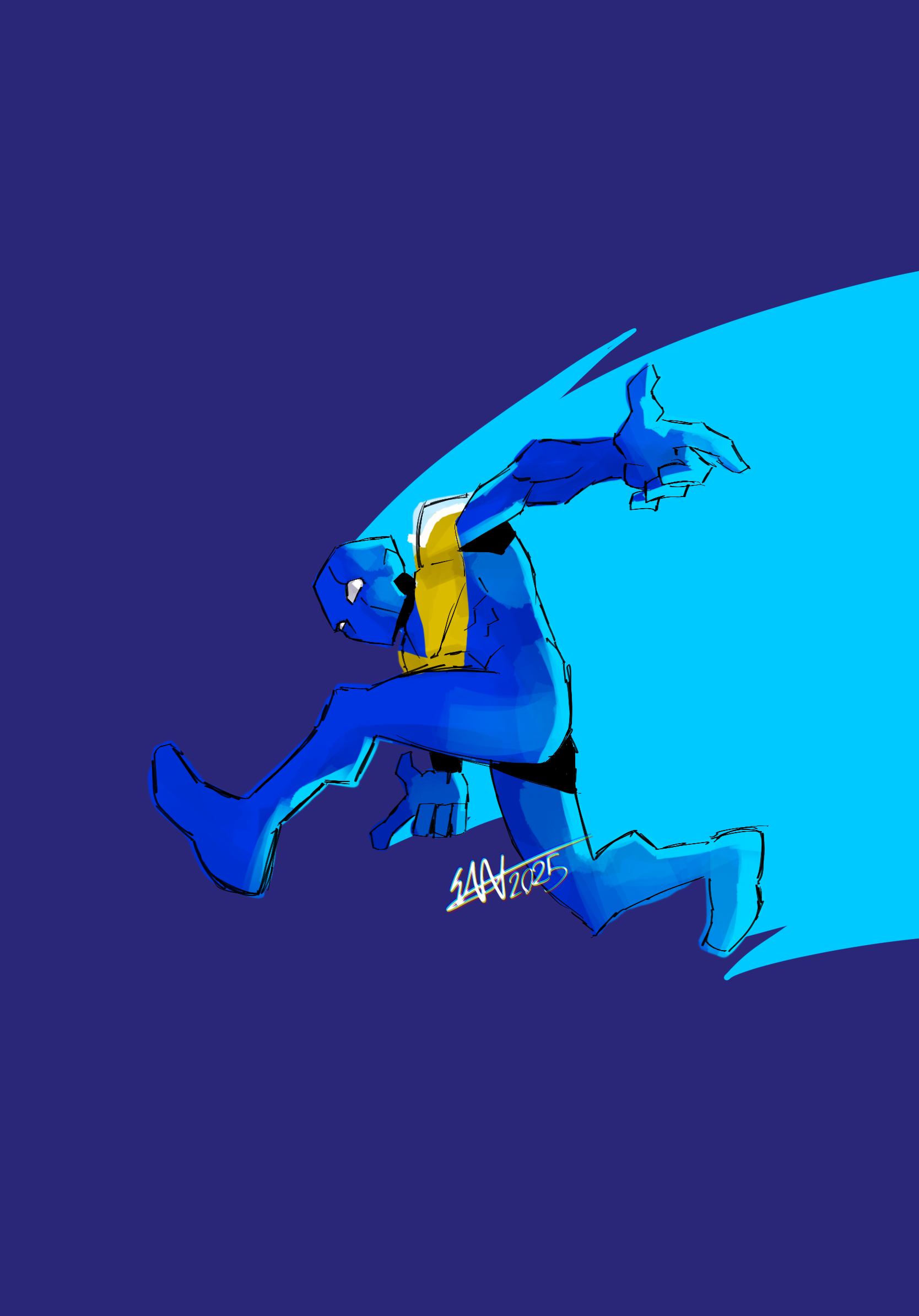 One of many drawing of my original character, Lightspeed