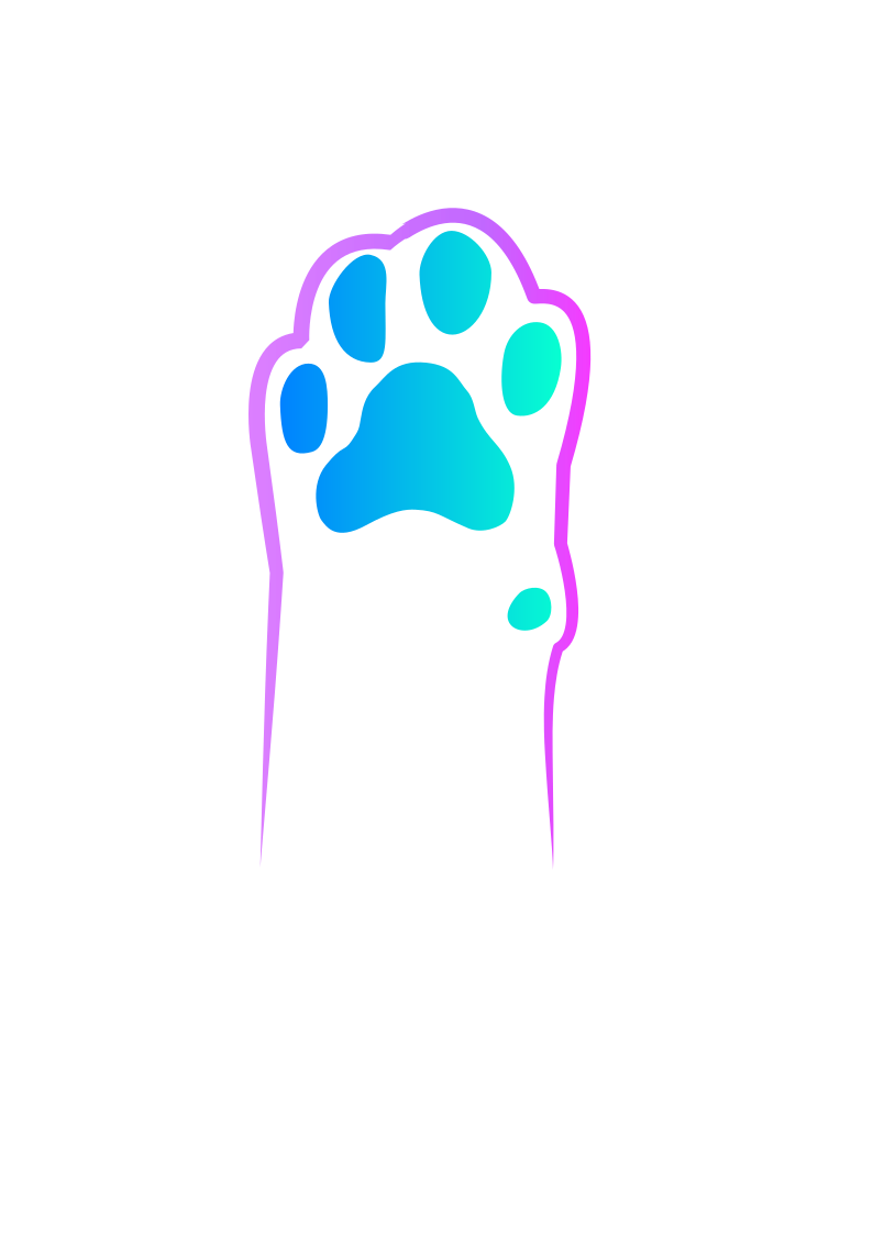 Kitty paw logo i did for a client! they asked for a logo with their cat